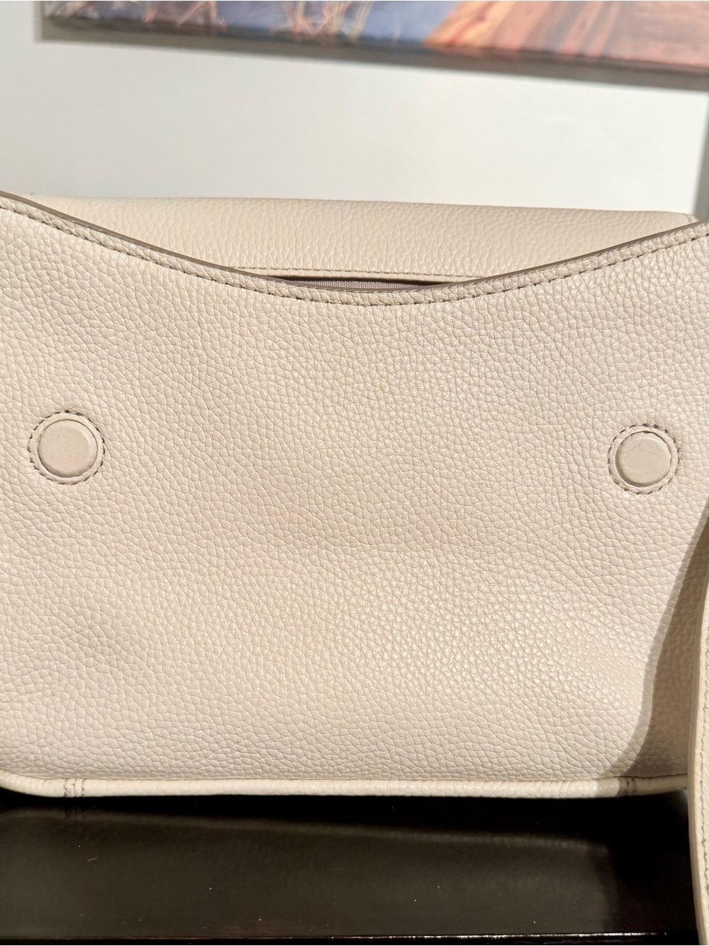 kate spade pebble leather crossbody bag in light cream - Picture 5 of 10